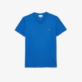 Lacoste Mens V-Neck Pima Cotton Jersey T-Shirt
