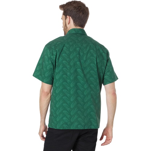 라코스테 Lacoste Short Sleeve Relaxed Fit Button-Down Shirt