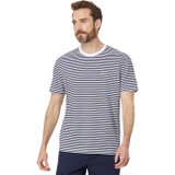 Lacoste Short Sleeve Classic Fit Stripped Crew Neck Tee Shirt