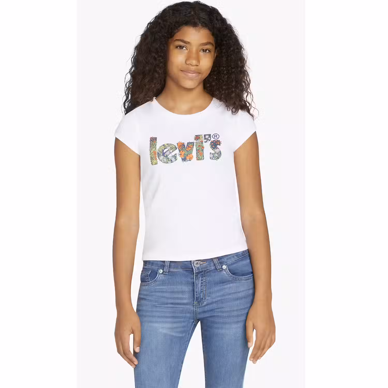 Levis Short Sleeve Poster Logo Tee Big Girls S-xl