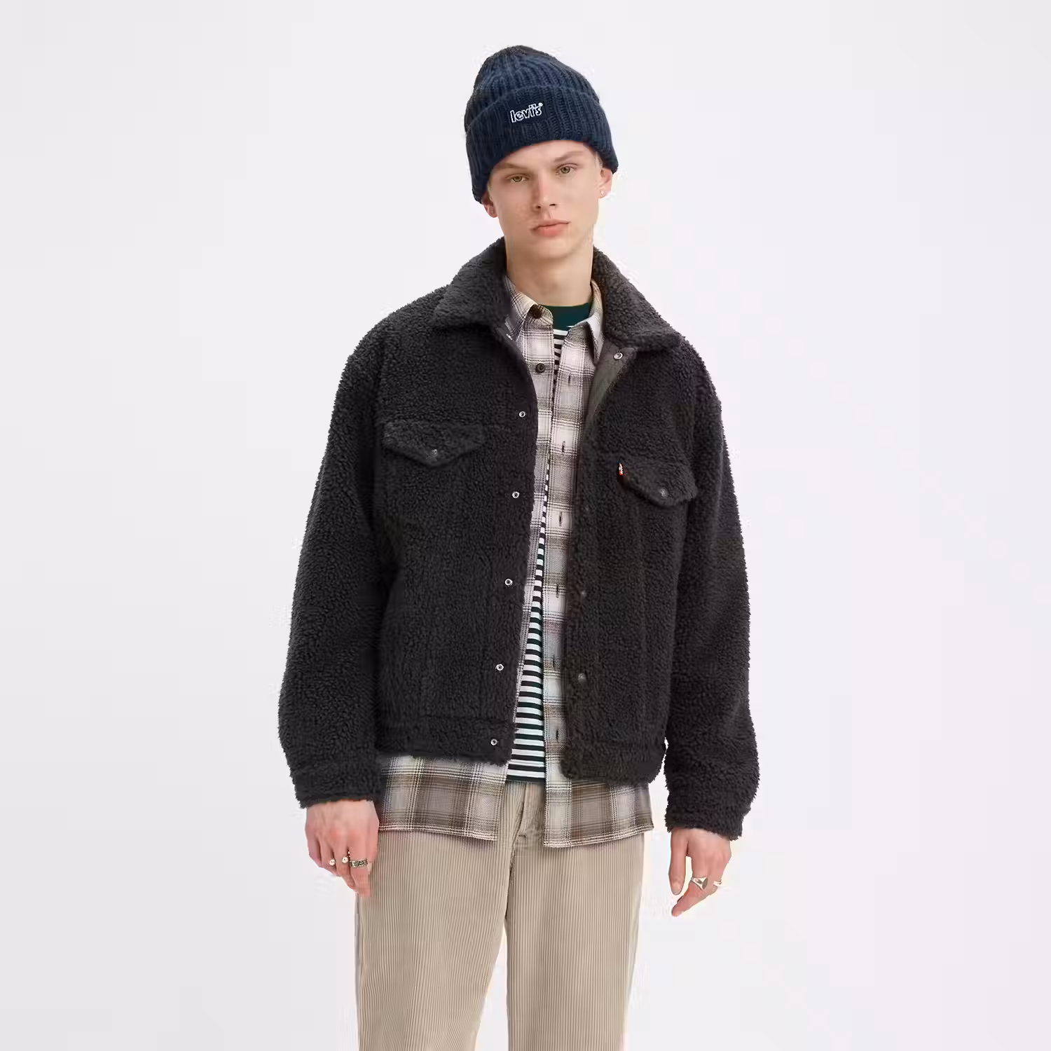Levi's Cozy Vintage Relaxed Fit Sherpa Trucker Jacket