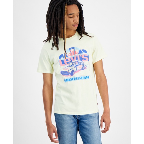 리바이스 Mens Cotton Logo Graphic Short-Sleeve T-Shirt