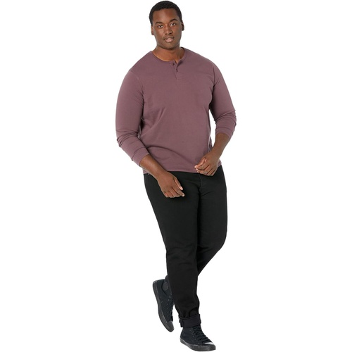 리바이스 Mens Levis Mens Long Sleeve Jersey Henley Tee