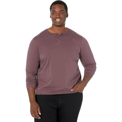 리바이스 Mens Levis Mens Long Sleeve Jersey Henley Tee