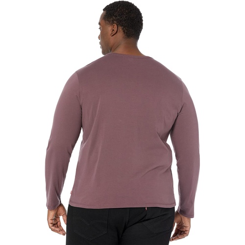 리바이스 Mens Levis Mens Long Sleeve Jersey Henley Tee