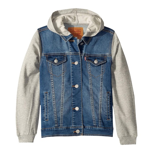 리바이스 Levis Kids Hooded Trucker Jacket (Big Kids)