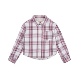 Levis Kids Long Sleeve Sherpa Lined Flannel Top (Big Kids)