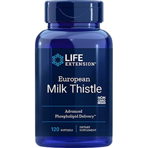 Life Extension European Milk Thistle, 120 Count (Pack of 2)