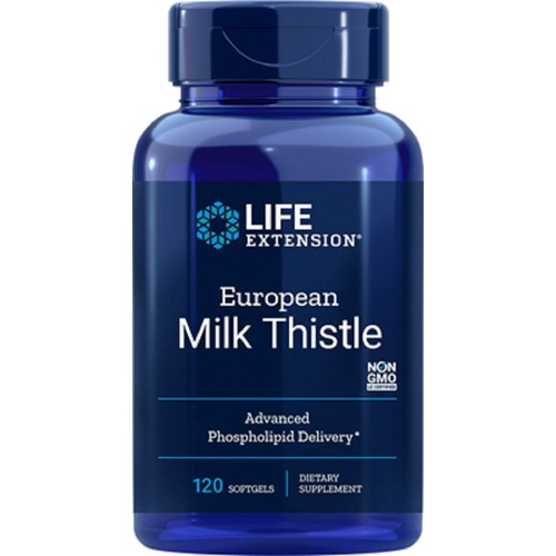  Life Extension European Milk Thistle, 120 Count (Pack of 2)