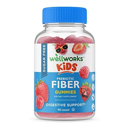  Lifeable VitaWorks Sugar Free Prebiotics Fiber for Kids - 4g - Great Tasting Natural Flavored Gummy Supplement - Keto Friendly - Gluten Free, Vegetarian, GMO Free - for Gut and Digestive He