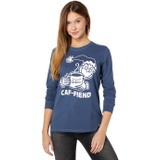 Life is Good Retro Grinch Caf-Fiend Long Sleeve Tee