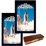 LuvyDuvy Freeze-Dried Neapolitan (Chocolate-Vanilla-Strawberry) Ice Cream Sandwiches - 2 Pack