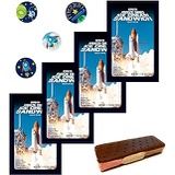 LuvyDuvy Neapolitan Sandwiches & Space Sticker Bundle - 4 Pack