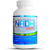 MAAC10 Formulas MAAC10 NADH + CoQ10 Supplement Supports Fatigue, Energy and NAD+ Active Vitamin B3 50mg PANMOL NADH + 100mg CoQ10 (60 Count 2 per Serving).
