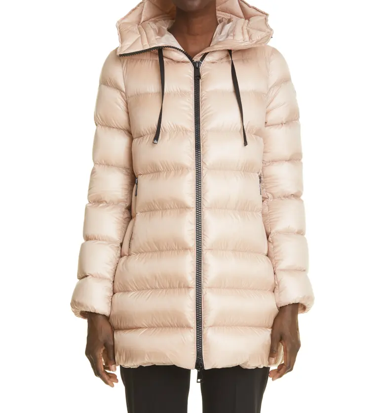 Moncler Suyen Water Resistant Hooded Down Puffer Coat_LIGHT PINK