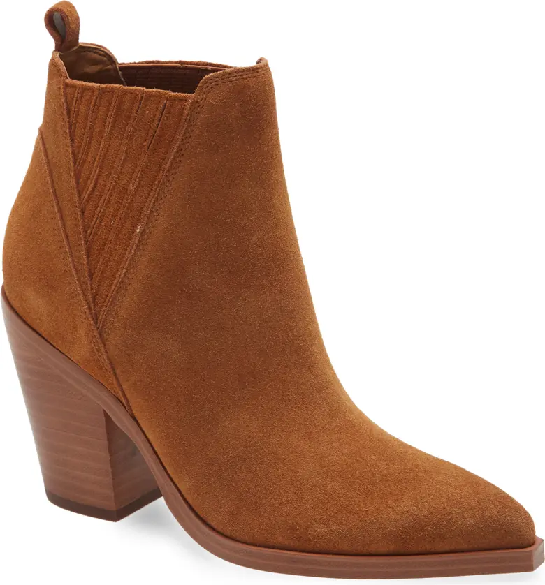 Marc Fisher LTD Gadri Pointed Toe Bootie_RHUM SUEDE