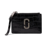 Marc Jacobs Snapshot Croc Embossed Top Zip Multi Wallet