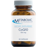 Metabolic Maintenance CoQ10 Capsules - 100mg CoenzymeQ10 with Vitamin C - Antioxidant, Immune, Energy + Cardiovascular Support (60 Capsules)