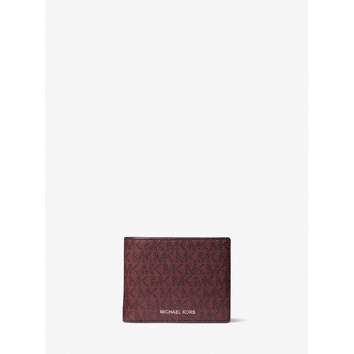 마이클코어스 Michael Kors Mens Harrison Logo Billfold Wallet With Passcase