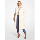 MICHAEL Michael Kors Quilted Cire and Faux Shearling Reversible Puffer Coat