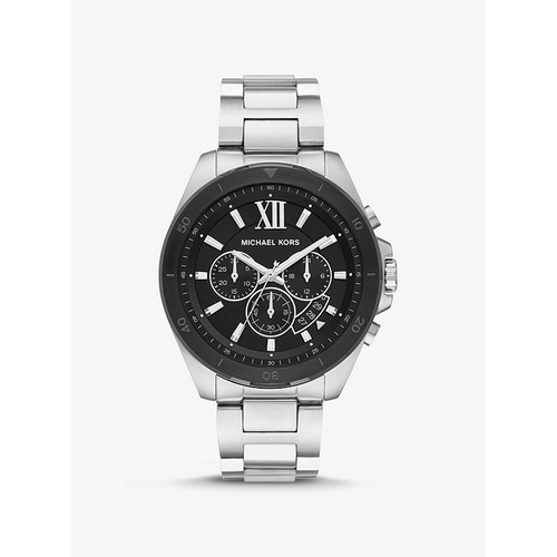 마이클코어스 Michael Kors Oversized Brecken Silver-Tone Watch