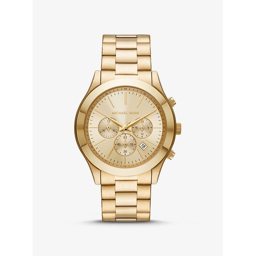마이클코어스 Michael Kors Oversized Slim Runway Gold-Tone Watch