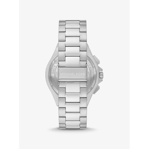 마이클코어스 Michael Kors Oversized Lennox Silver-Tone Watch