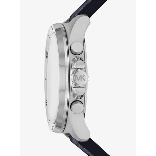 마이클코어스 Michael Kors Oversized Brecken Logo and Silver-Tone Watch