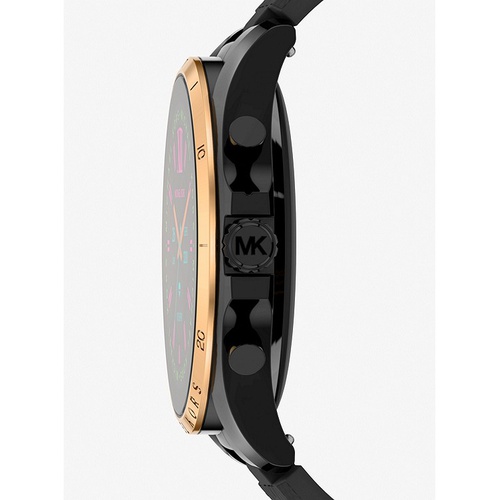 마이클코어스 Michael Kors Gen 6 Bradshaw Black-Tone and Logo Silicone Smartwatch