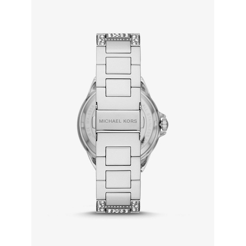 마이클코어스 Michael Kors Oversized Camille Pave Silver-Tone Watch