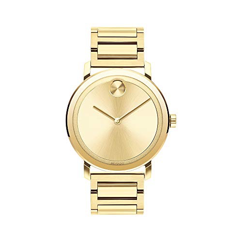  Movado Mens Bold Evolution Gold Ion-Plated Stainless Steel Case and Bracelet (Model: 3600508)