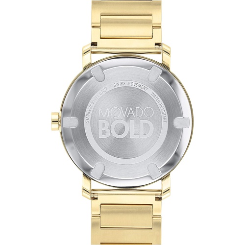  Movado Mens Bold Evolution Gold Ion-Plated Stainless Steel Case and Bracelet (Model: 3600508)