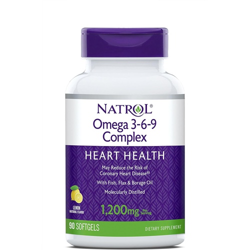  Natrol Omega 3-6-9 Complex Softgels, 1,200mg, 90 Count