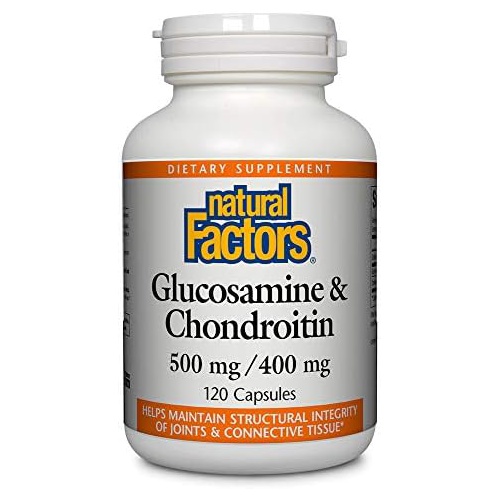  Natural Factors, Glucosamine & Chondroitin, Supports Healthy Joints and Connective Tissue, 120 Capsules