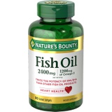 Natures Bounty Nature’s Bounty Fish Oil, Supports Heart Health, 2400mg, Coated Softgels, 90 Ct.