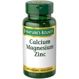 Natures Bounty Calcium Magnesium & Zinc Caplets, Immune & Supporting Bone Health, 100 Count