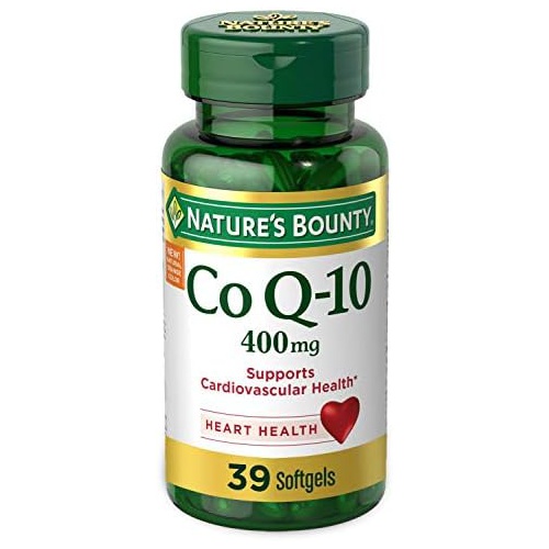  CoQ10 by Natures Bounty, Dietary Supplement, Supports Heart Health, 400mg, 39 Softgels