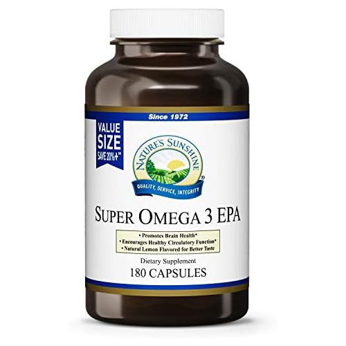  Natures Sunshine Super Omega-3 EPA 180 Softgels