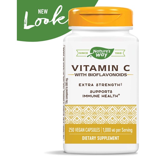  Natures Way Vitamin C with Bioflavonoids 1000 mg Vitamin C per serving 250 Capsules