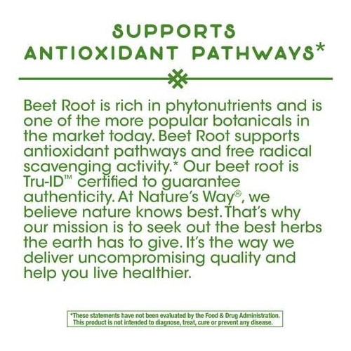 Natures Way Beet Root 500 mg, 100 Vegetarian Capsules, Pack of 3