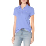 Nautica Womens 5-Button Short Sleeve Cotton Polo Shirt