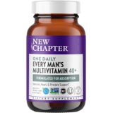 New Chapter Mens Multivitamin + Immune Support - Every Mans One Daily 40+, Fermented with Probiotics + Whole Foods + Saw Palmetto + B Vitamins + Vitamin D3 + Organic Non-GMO Ingred