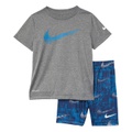 Nike Kids Dri-FIT Dominate Graphic T-Shirt and Shorts Two-Piece Set (Toddler)