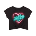 Nike Kids Front Tie Heart Graphic T-Shirt (Little Kids)