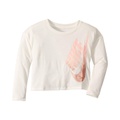 Nike Kids Metallic Logo Long Sleeve Graphic Top (Toddleru002FLittle Kids)
