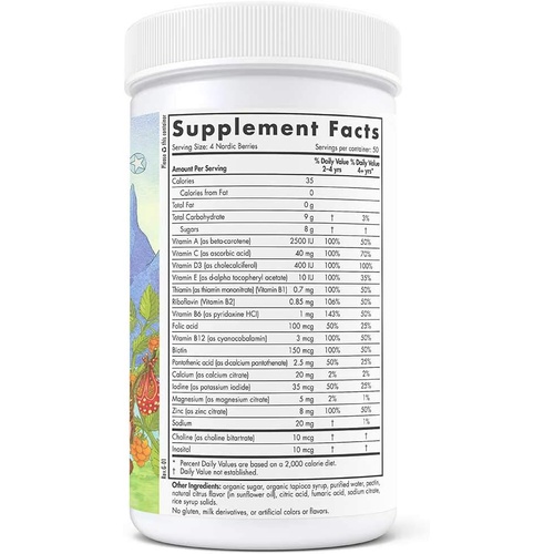  Nordic Naturals Nordic Berries, Citrus - 200 Gummy Berries - Great-Tasting Multivitamin for Ages 2+ - Growth, Development, Optimal Wellness - Non-GMO, Vegetarian - 50 Servings