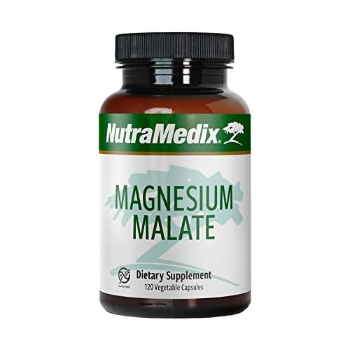  NutraMedix Magnesium Malate - Bone Health, Joint & Muscle Support - Enhanced Absorption - Energy Support Supplement - May Help Vitamin D Absorption (120 Vegetarian Capsules)