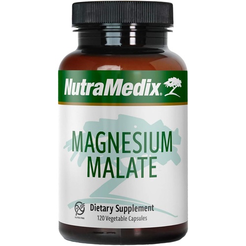  NutraMedix Magnesium Malate - Bone Health, Joint & Muscle Support - Enhanced Absorption - Energy Support Supplement - May Help Vitamin D Absorption (120 Vegetarian Capsules)