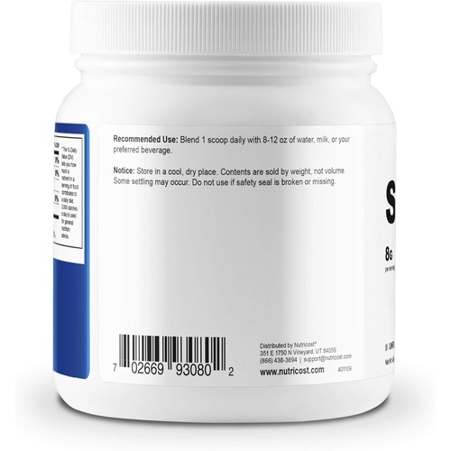  Nutricost Organic Spirulina Powder 454 Grams, 1LB - Pure, Certified Organic Spirulina