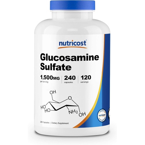  Nutricost Glucosamine Sulfate 750mg, 240 Capsules (1500mg Per Serving)
